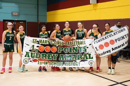 St. Mary’s Audrey Amaral becomes first girls basketball player in school history to reach 1,000 points