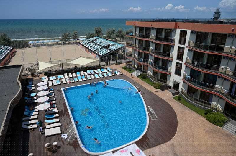 Even at the beach, it's hard for Russians to escape the war