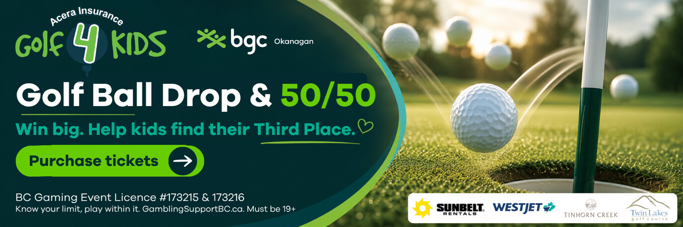 Golf ball drop raising funds for BGC Okanagan (Kelowna)
