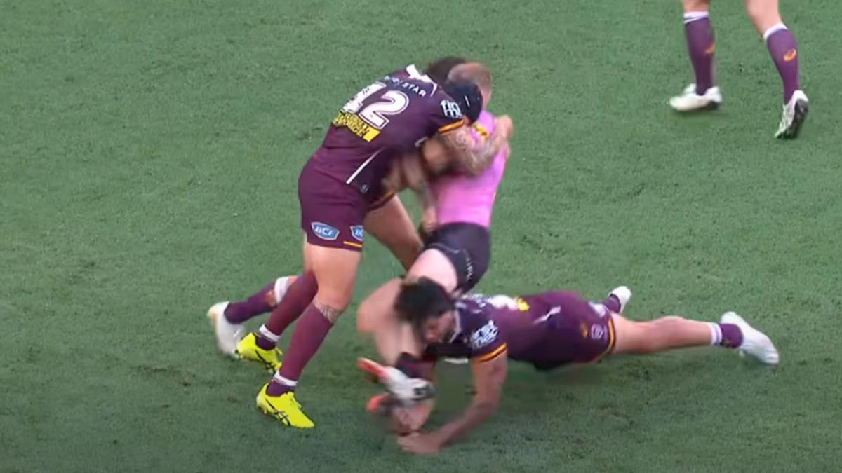 Brisbane prop Xavier Willison free to play in NRL grand final after cannonball tackle