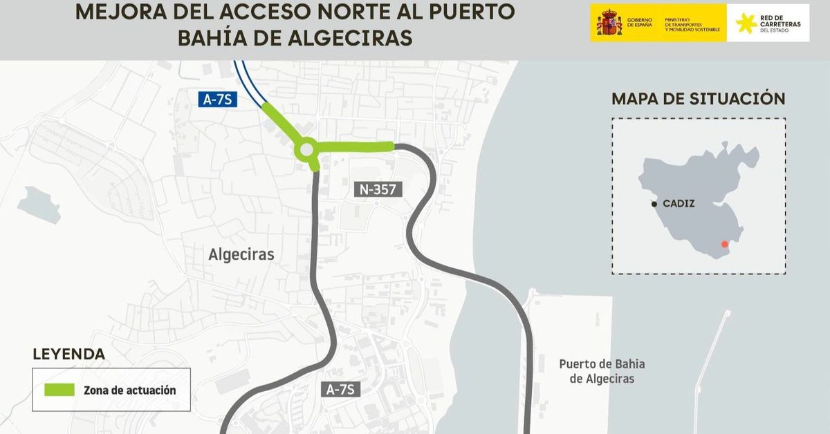 Puente anuncia la adjudicación de las obras del Acceso Norte del Puerto de Algeciras por 17,3 millones