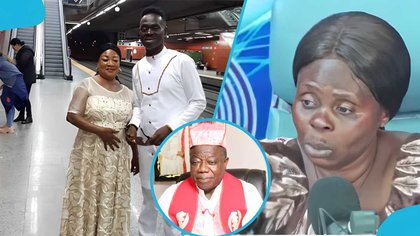 Yaw Sarpong’s funeral: Bishop J.Y. showers praise on late Maame Tiwaa “she suffered”, video