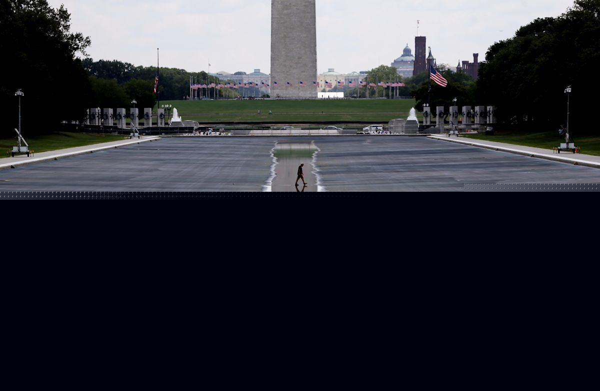 No evidence? No problem. Trump pushes ahead on false claims that Reflecting Pool was vandalized