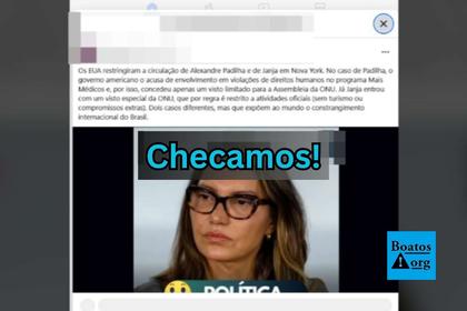 É falso que Janja foi proibida por Trump de sair de hotel e fazer compras nos EUA
