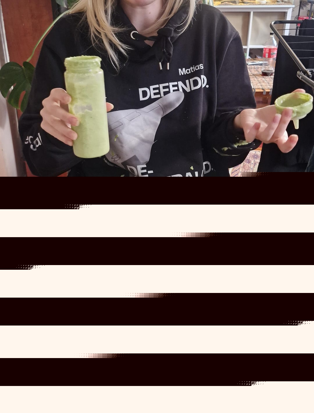 Mildly Infuriating - First squeeze of green sauce