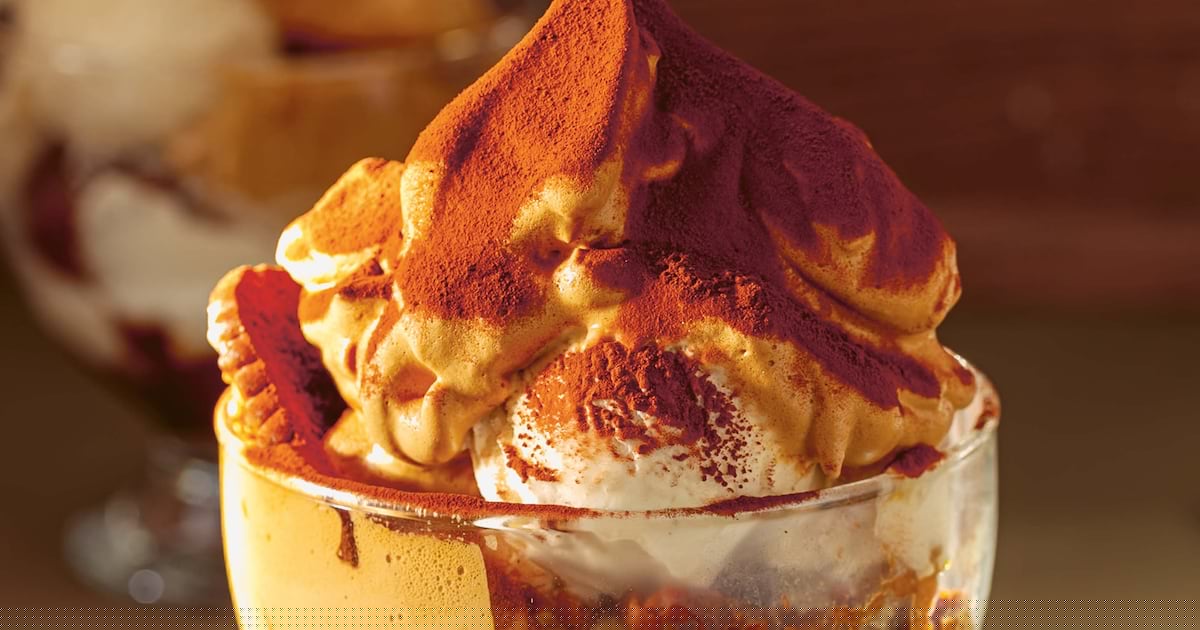 Richard Makin’s tiramisu ice cream sundae recipe