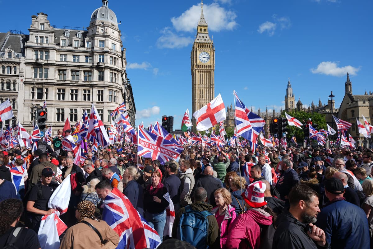 Dozens of anti-Muslim hate reports after Unite the Kingdom rally, charity says