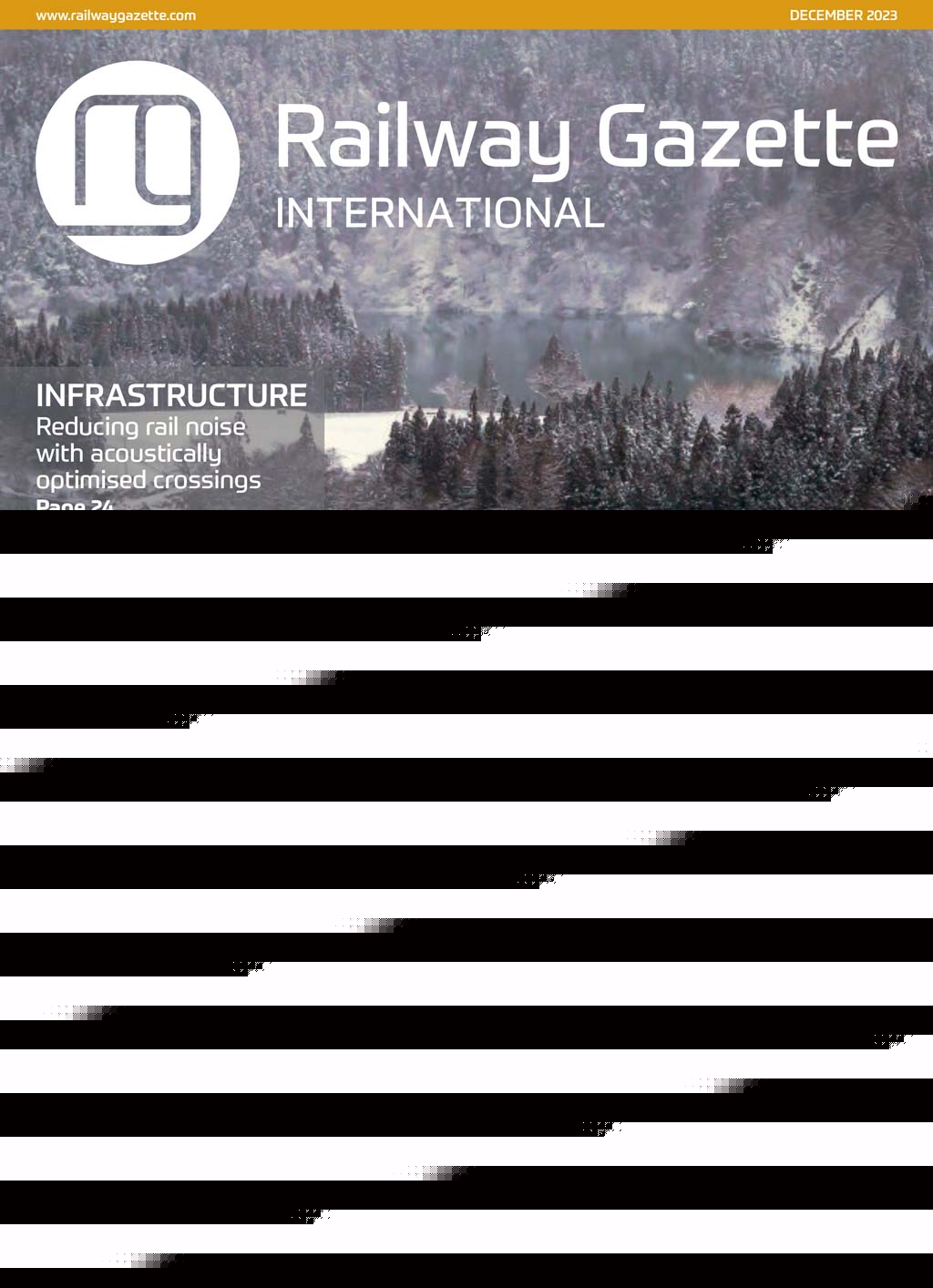 Railway Gazette International – December 2023