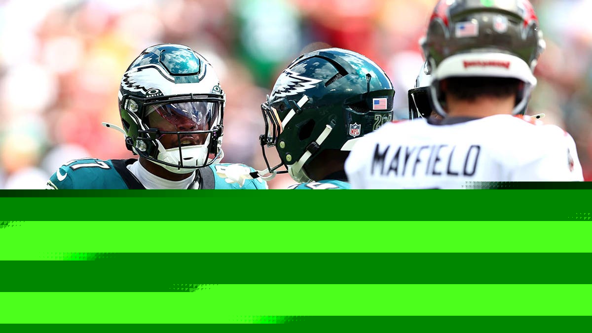 Eagles ‘Quinyon Mitchell, Bucs’ Tristan Wirfs Kilitli Boynuzları Eşleştirme Sırasında Isıtmalı Çatışmada Kilitle