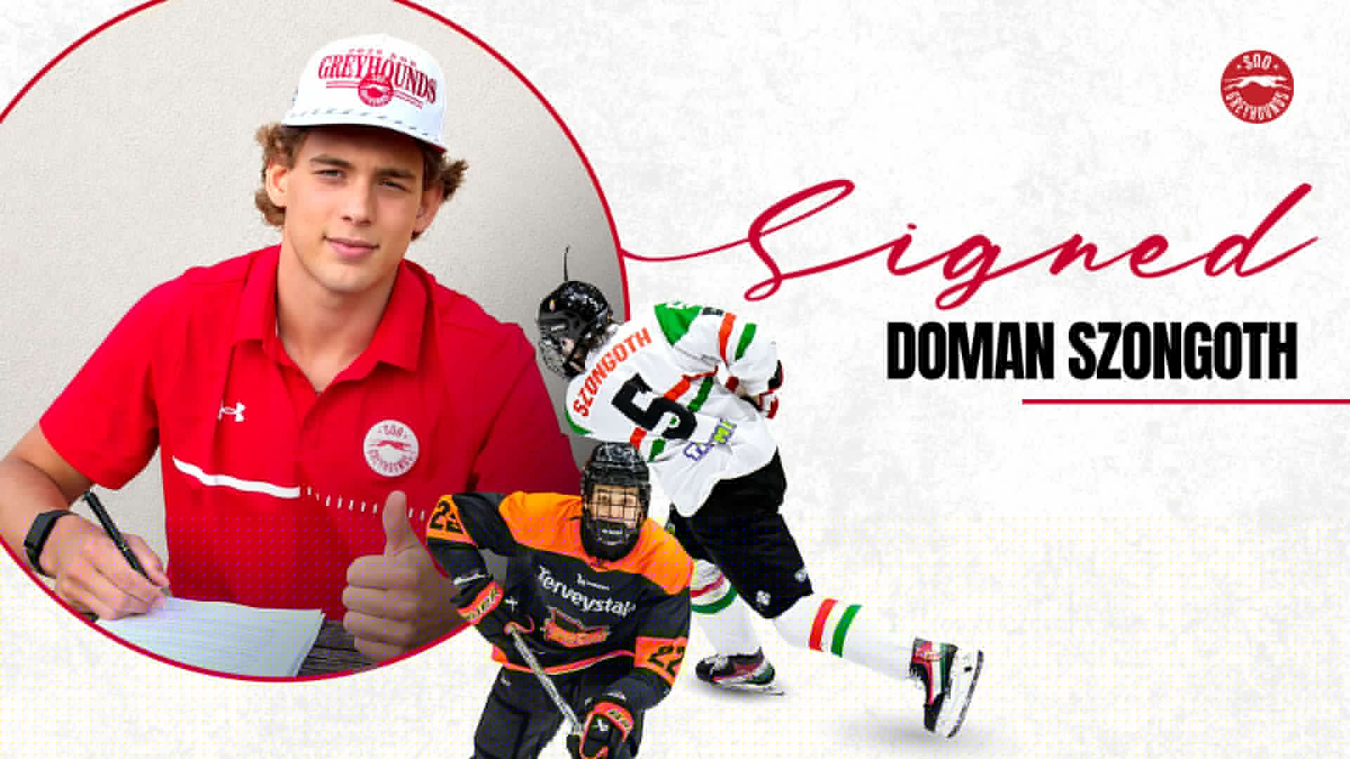 Hounds sign 2025 CHL Import Draft forward Doman Szongoth