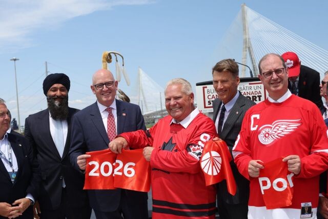 Canada-only Gordie Howe bridge opening event being held today (Canada)