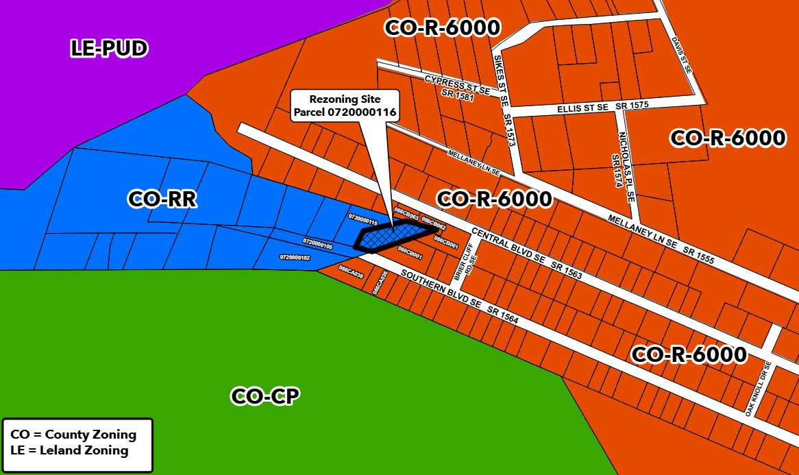 Rezoning used to resolve setback violation at Winnabow home