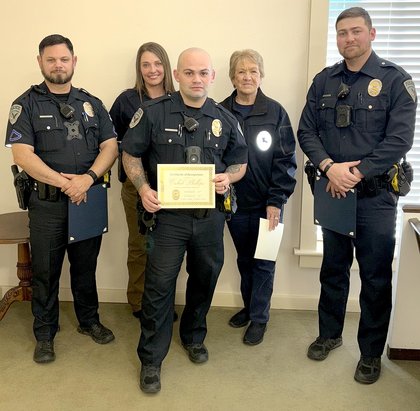 Leesville police officers recognized for service, dedication