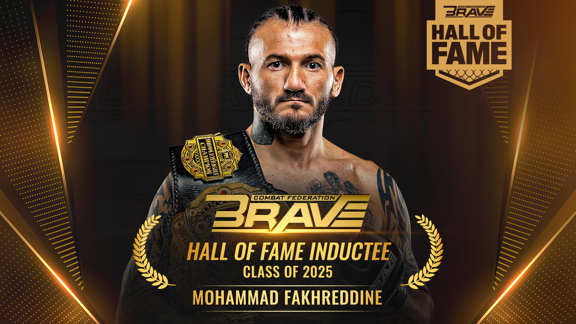Arab MMA Superstar Mohammad Fakhreddine Set To Enter BRAVE CF Hall Of Fame