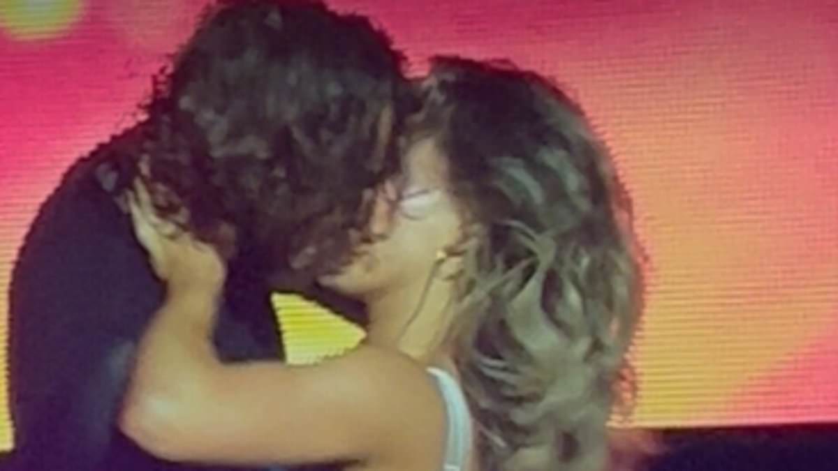 This is the VERY intimate moment I saw Jowita Przystal and Pete Wicks share in a corridor... a year before their onstage kiss - and the truth about their 'intense connection': GRANT TUCKER