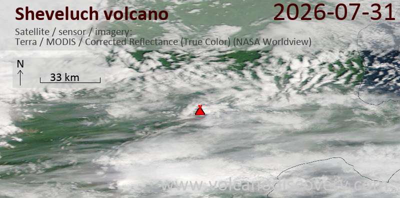 Sheveluch Volcano Volcanic Ash Advisory: VA CONTINUOUSLY OBS IN SATELLITE IMAGERY