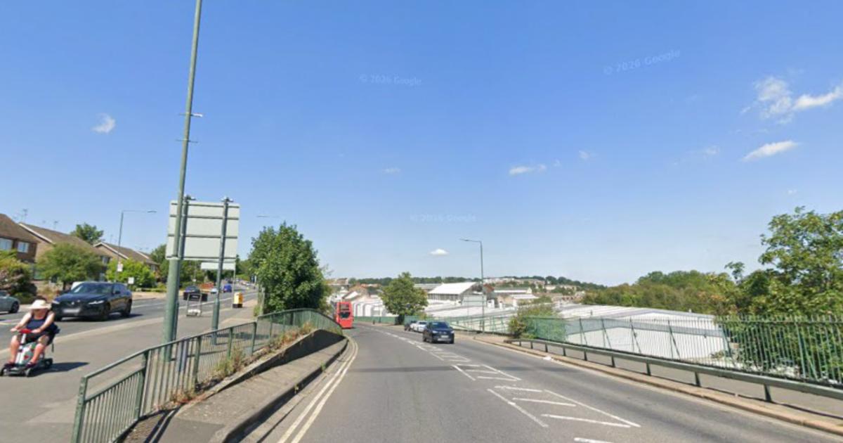 Air ambulance lands at crash on roundabout as woman rushed to hospital