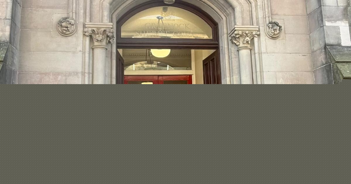 Knife 'fell from man's buttocks' during search at Greenock police station