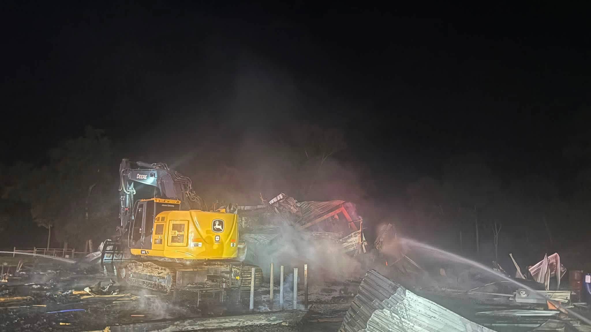 Jackson County Fire Protection crews battle shop fire in Vancleave leading to evacuation