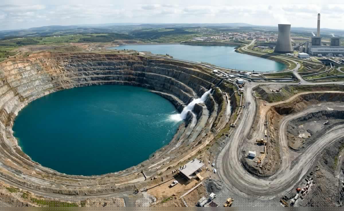 España creó un lago artificial en tan solo 4 años: llenó una mina de carbón de 300 metros de profundidad con 547.000 millones de litros agua