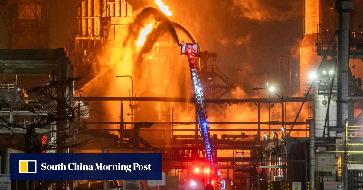 Massive fire erupts at Chevron refinery just outside Los Angeles