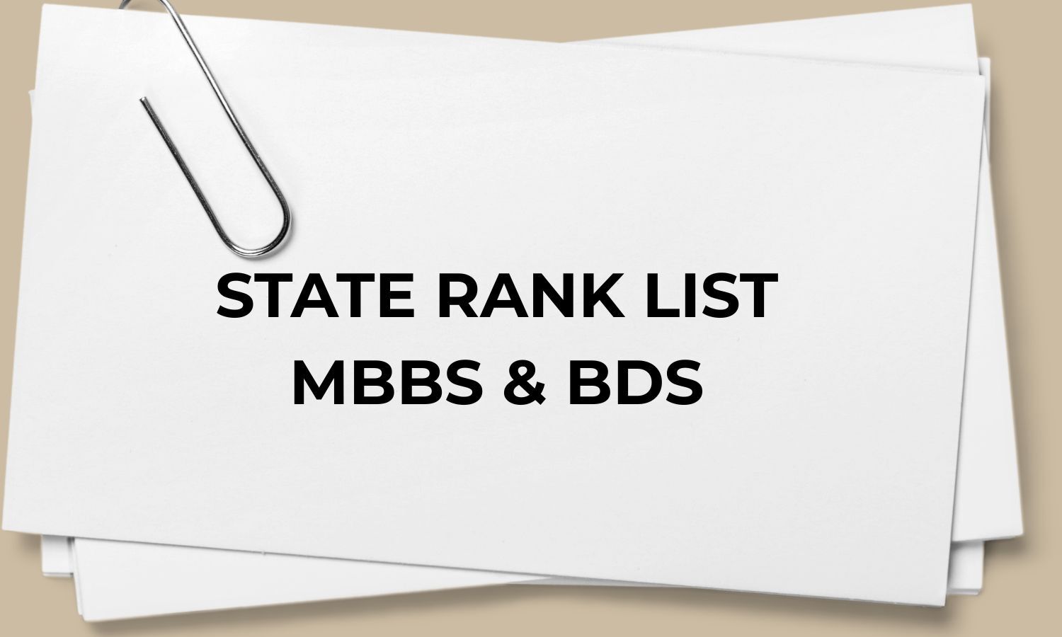 NEET: Tamil Nadu releases rank list for MBBS, BDS admissions 2026