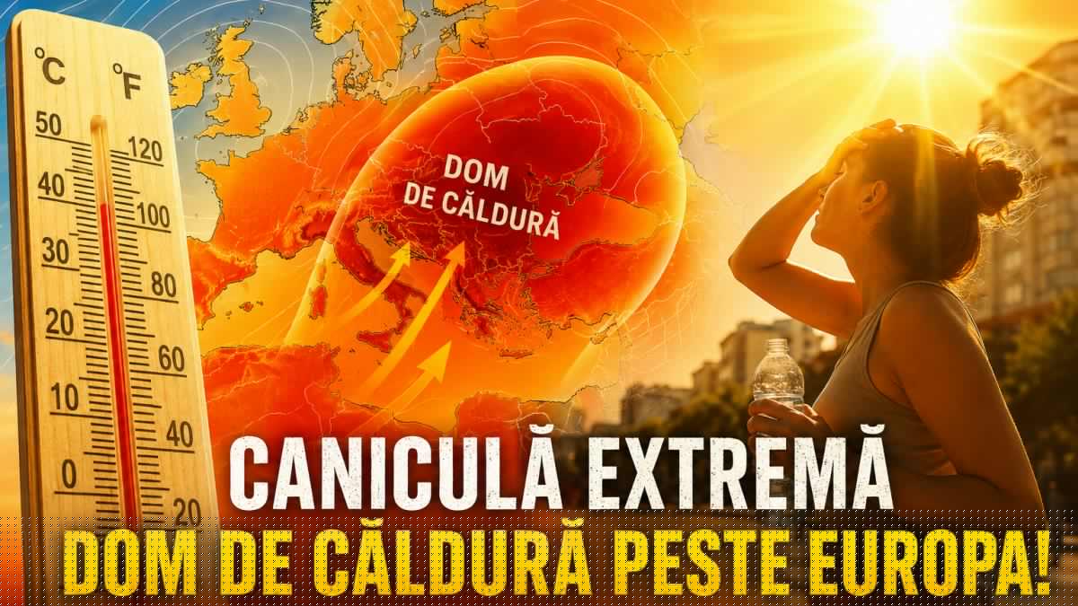 Domul de căldură care sufocă Europa ajunge și în România: Când începe canicula în țara noastră. Cele mai afectate regiuni