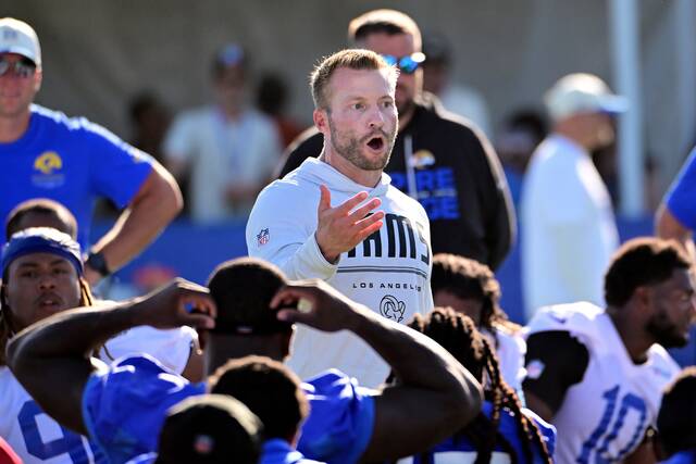 Rams’ Sean McVay says Aaron Donald’s training is going well, but no comeback decision is imminent