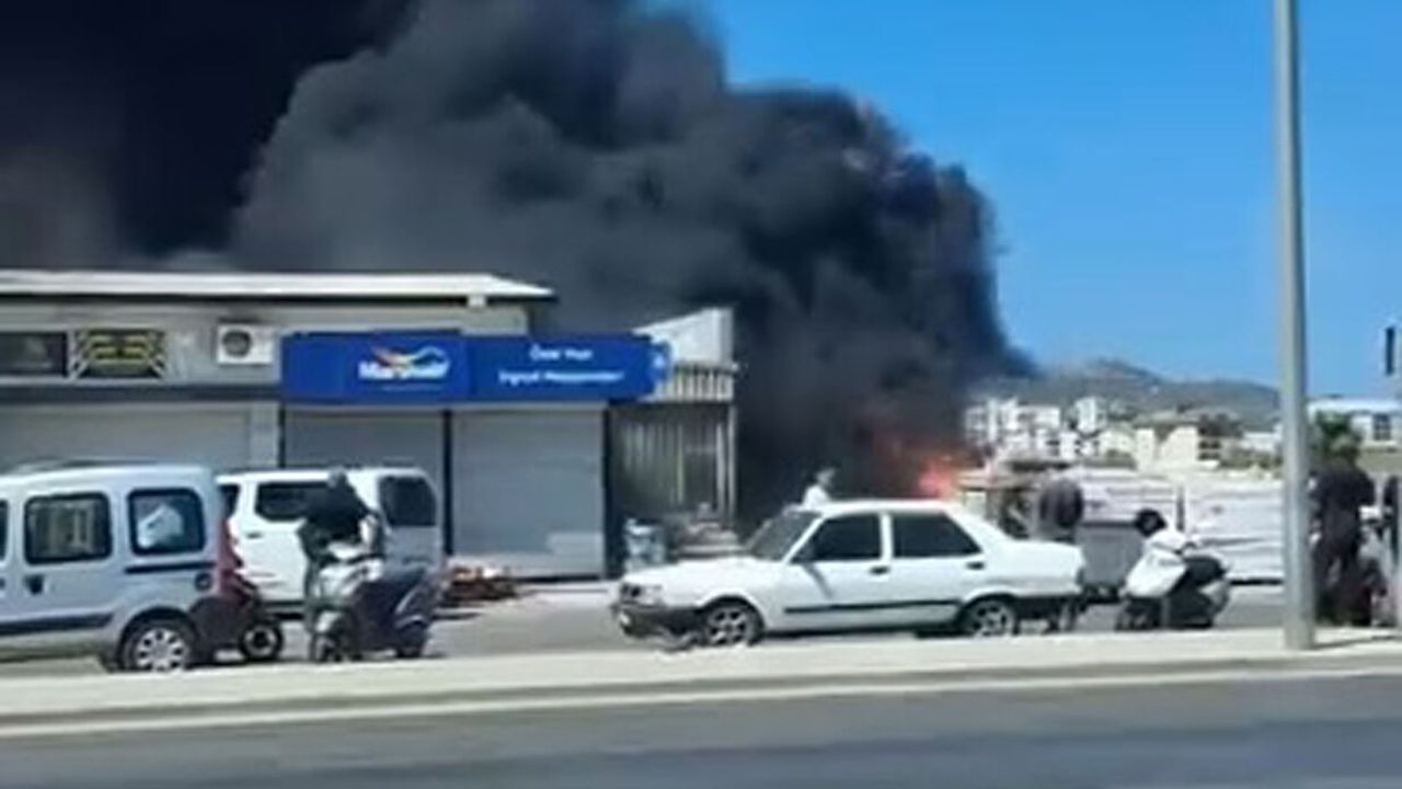 İş yerinde çıkan yangında 3 kişi dumandan etkilendi