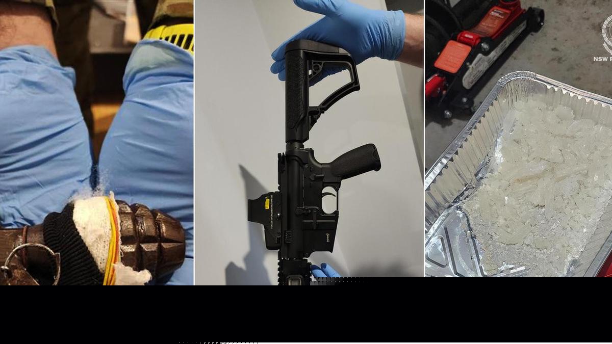 'Long time in small cell': grenades, guns, drugs bust
