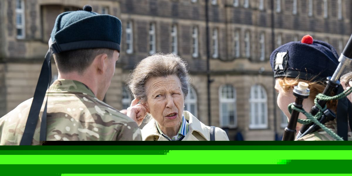 Princess Anne attends rehearsal for Royal Edinburgh Military Tattoo in Edinburgh