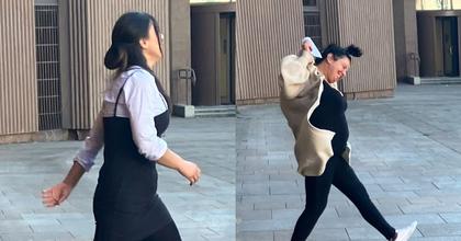 Drug dealing mum jumps for joy as she walks out of court