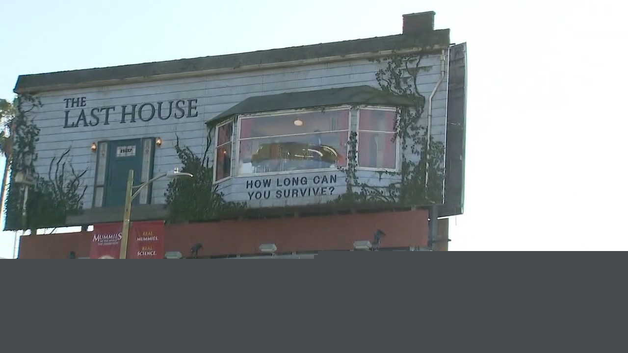 Man 'lives' in billboard on Sunset Strip