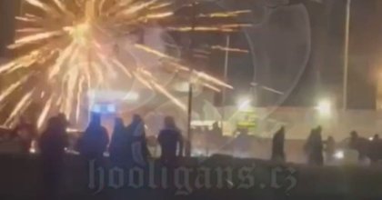 Celtic and Utrecht fans clash ahead of Europa League tie as fireworks 'launched at police'