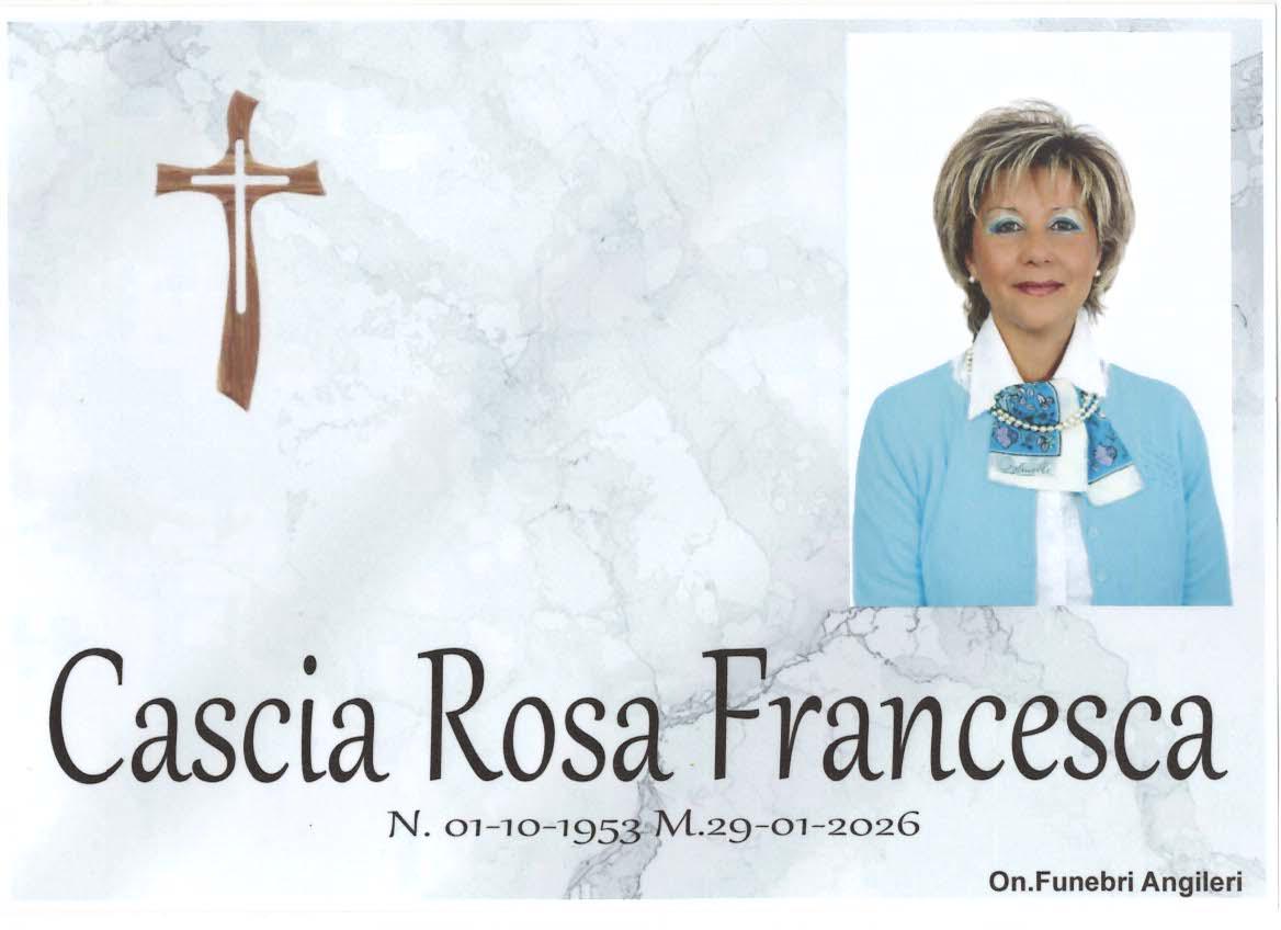 Marsala, addio a Franca Cascia