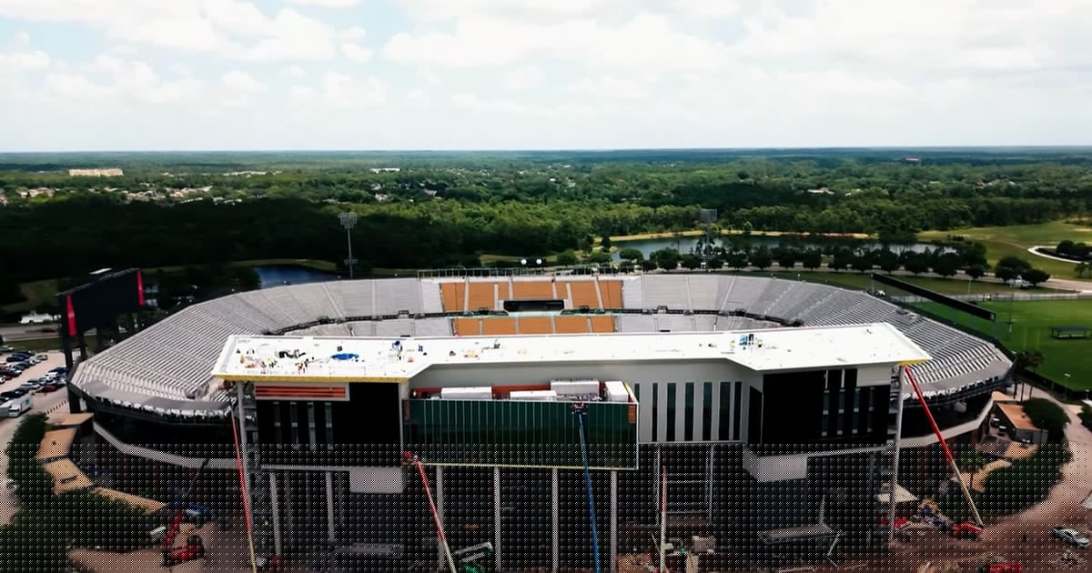 Construction worker injured in 20-foot fall at UCF stadium renovation project