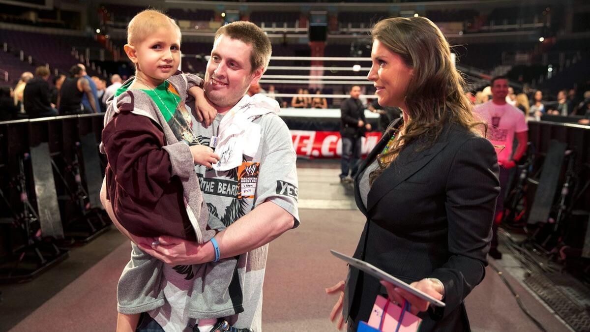 WWE's Stephanie McMahon talks Connor Michalek as Donald Trump signed a new executive order fighting pediatric cancer