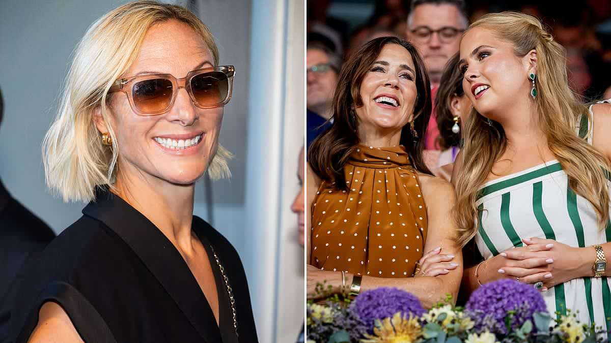 Zara Tindall joins European royals at equestrian event in Germany as Princess Catharina-Amalia of the Netherlands proudly displays her scar after horse-riding accident