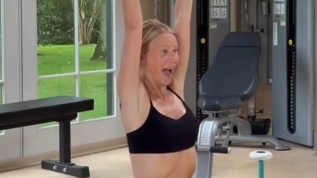 Gwyneth Paltrow, 53, shows off her PHENOMENAL ripped physique in sweaty workout video after joining TikTok