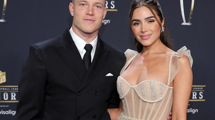 Christian McCaffrey is a really good dad, says Olivia Culpo