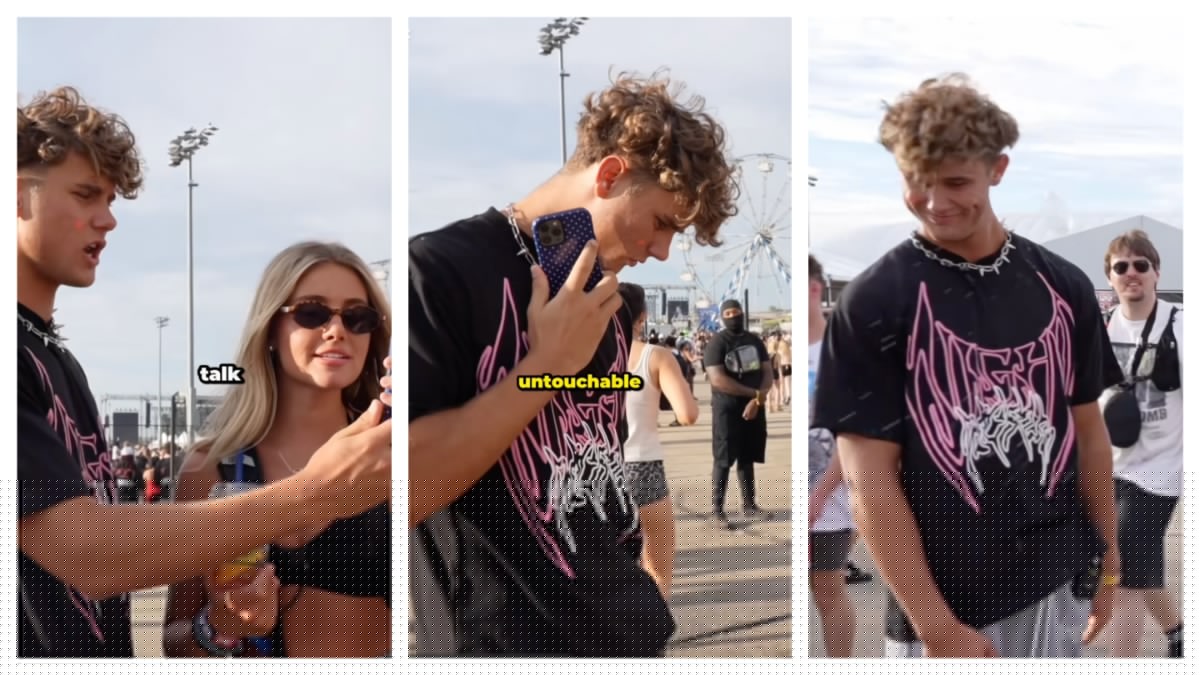 Man Tells a Random Woman That She is Dressed Inappropriately. Two Seconds Later, She is Throwing Her Drink at Him