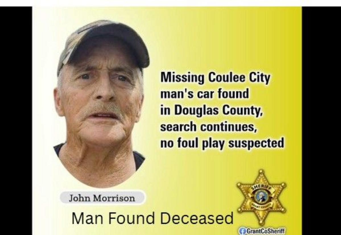 Missing Coulee City Man’s Body Found in Remote Douglas County