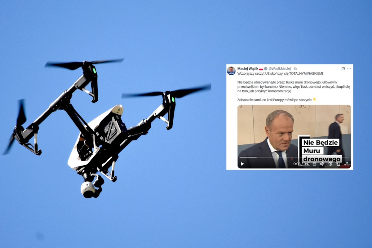 Wąsik: "Nie będzie obiecywanego przez Tuska muru dronowego"