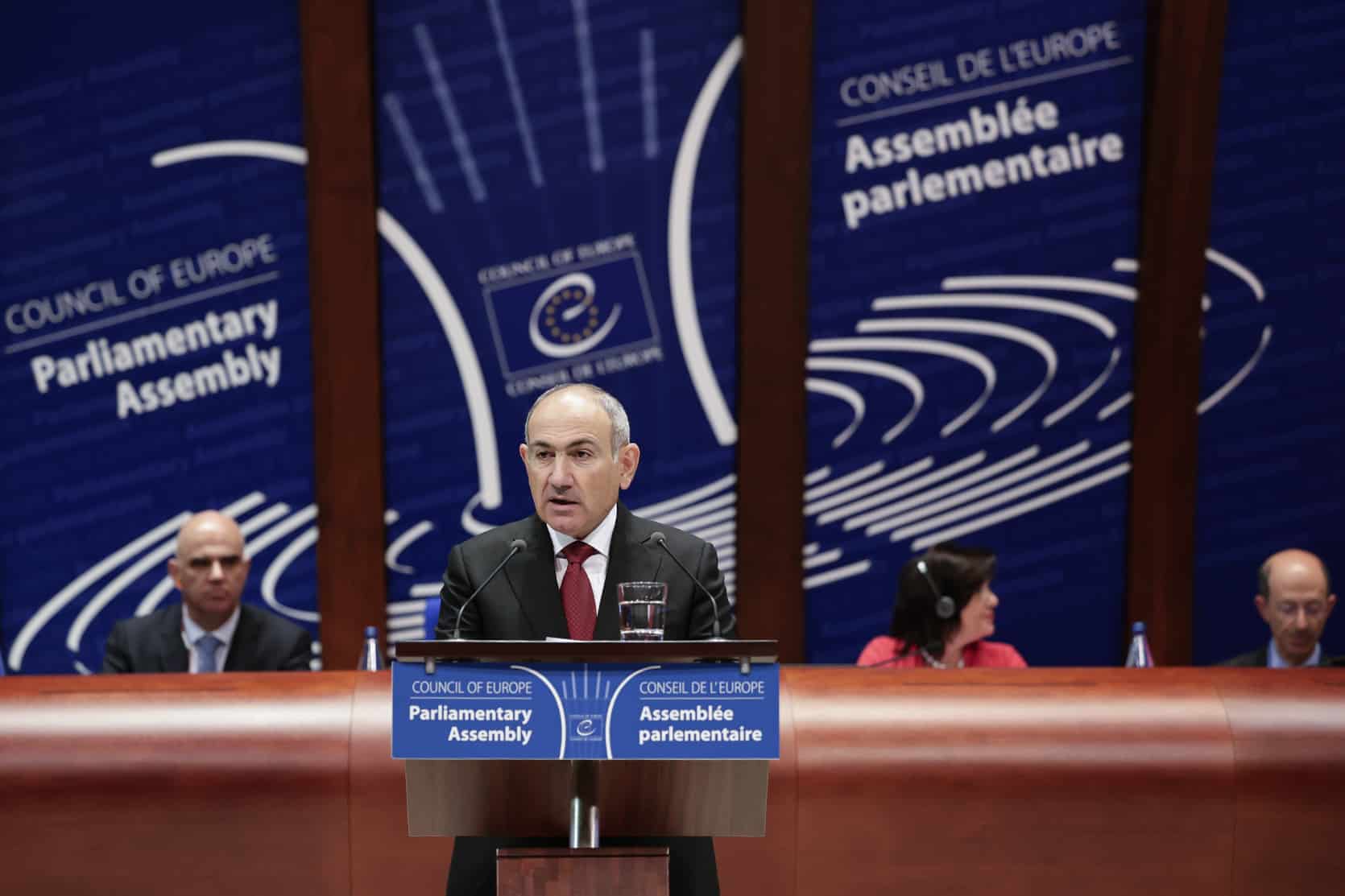 Nicol Pachinian à Strasbourg : Vive le Conseil de l’Europe, vive la démocratie, vive le dialogue, vive la paix (intégralité du discours)