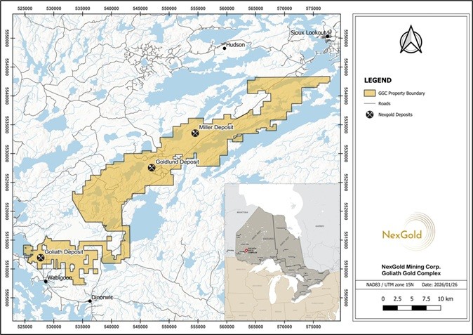 NexGold Mining Initiates 25,000-metre Infill Diamond Drill Program at the Goliath Gold Complex, Ontario
