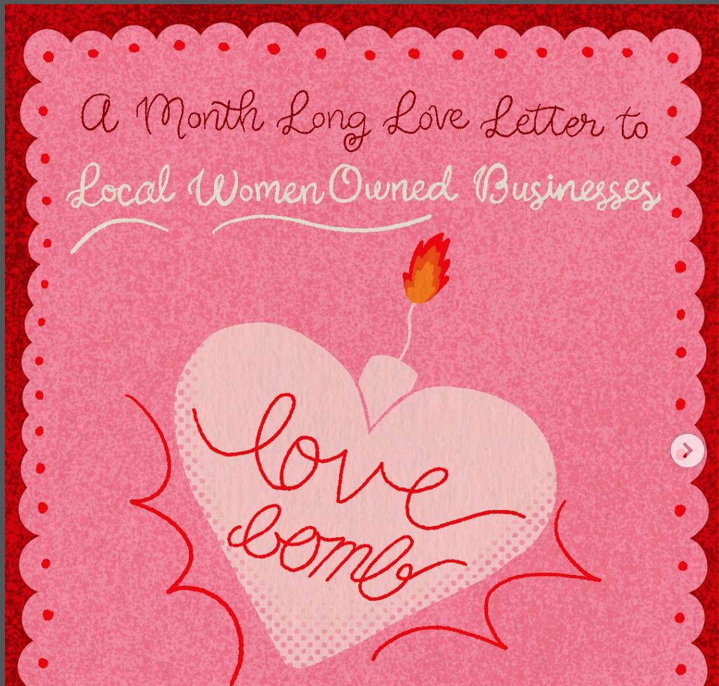 Love Bomb loves on women-owned businesses throughout February