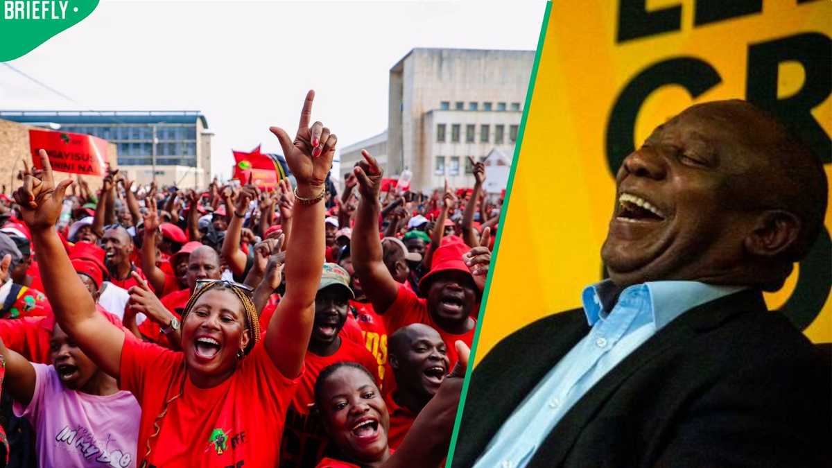 EFF supporters asked President Ramaphosa for photos, his response wins over social media