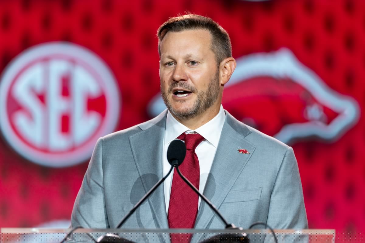 'I've Got a Hot Wife': New Arkansas Coach Disputes His 'Lack of Aura'
