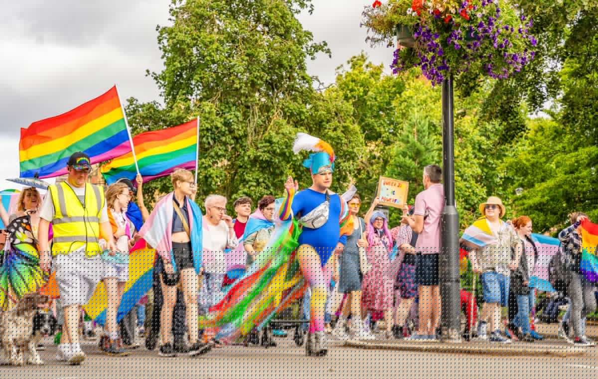 Celebrating and protesting at Warwickshire Pride