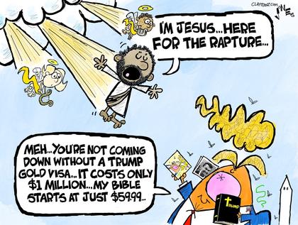 Cartoon: Trump rapture